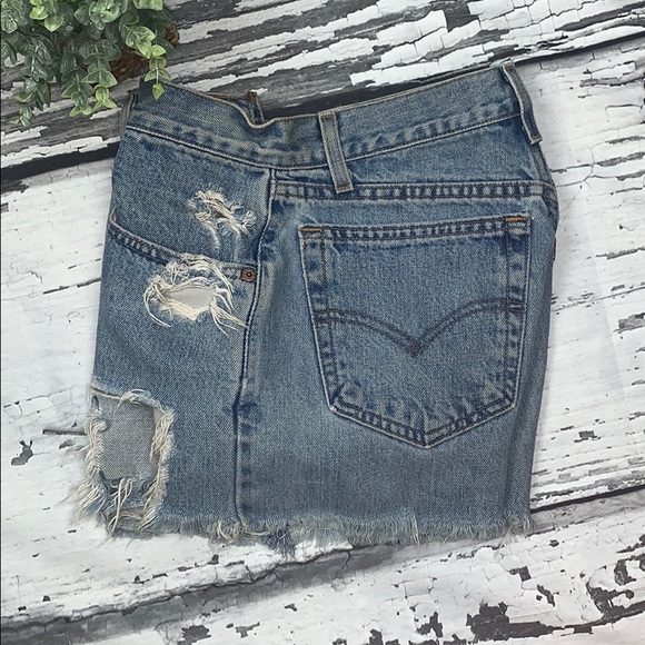Levi’s 501 Vintage Petros Jean Shorts - Size 29 - Picture 4 of 9